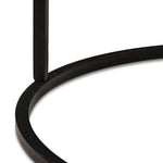 Nestende Kaffebord 2 Pcs Svart Massivt Mangotre Og Stål