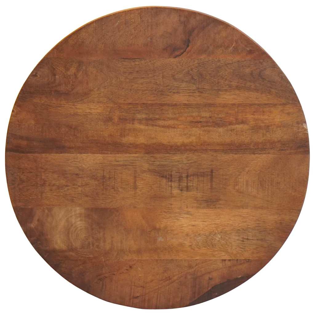 Nestende Kaffebord 2 Pcs Honning Brun Massivt Mangotre Og Stål