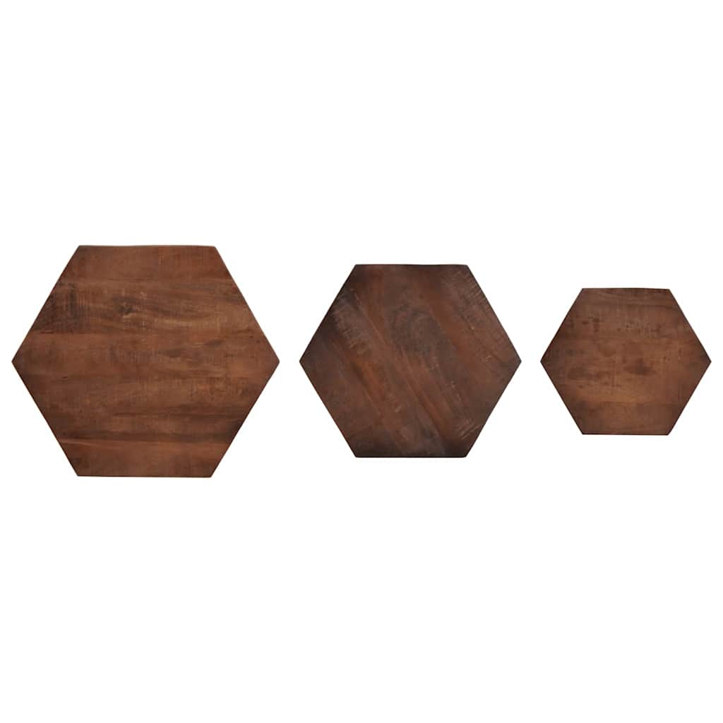 Salongbord Brun 55 X 55 X 50 Cm Massiv Mango Tre