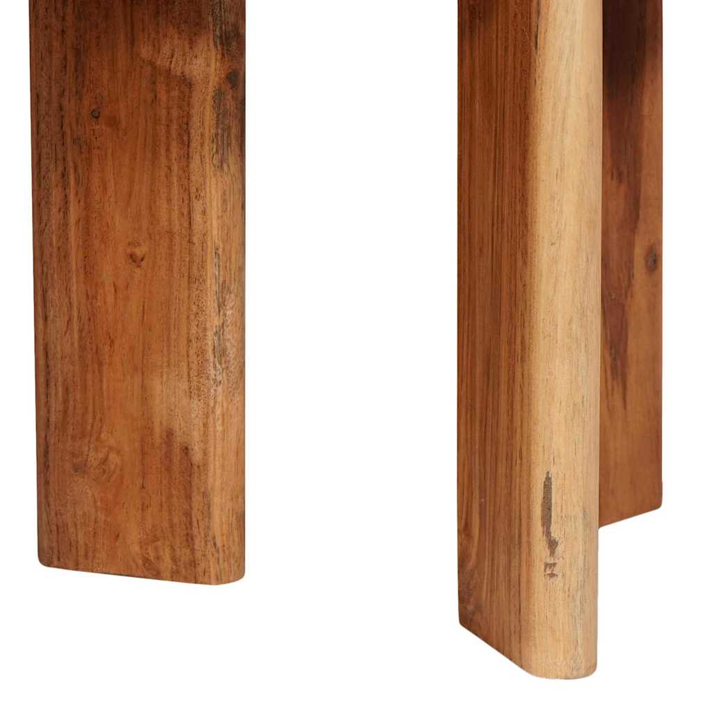 Nestende Kaffebord 2 Pcs Brun Solid Akasietre