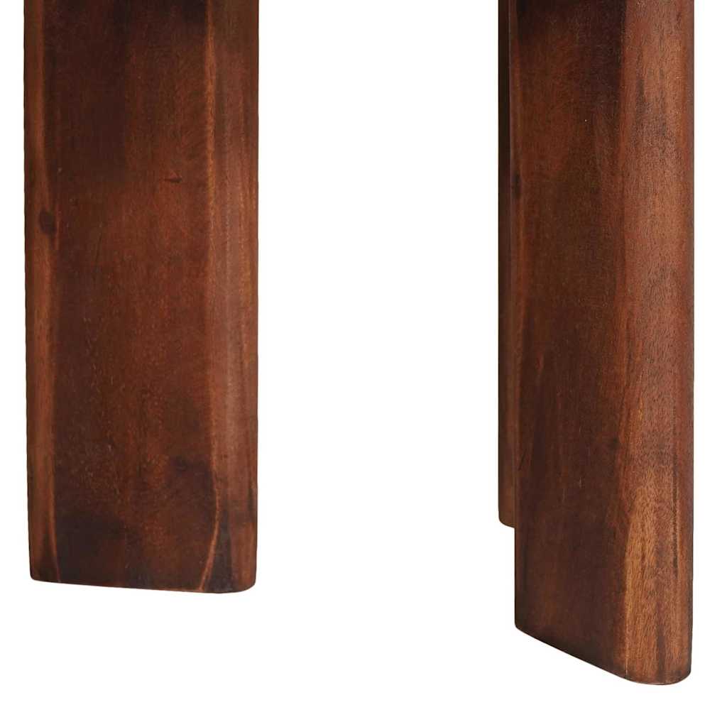 Nestende Kaffebord 3 Pcs Flerfarget Massiv Gjenbrukt Treverk