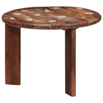 Nestende Kaffebord 3 Pcs Flerfarget Massiv Gjenbrukt Treverk