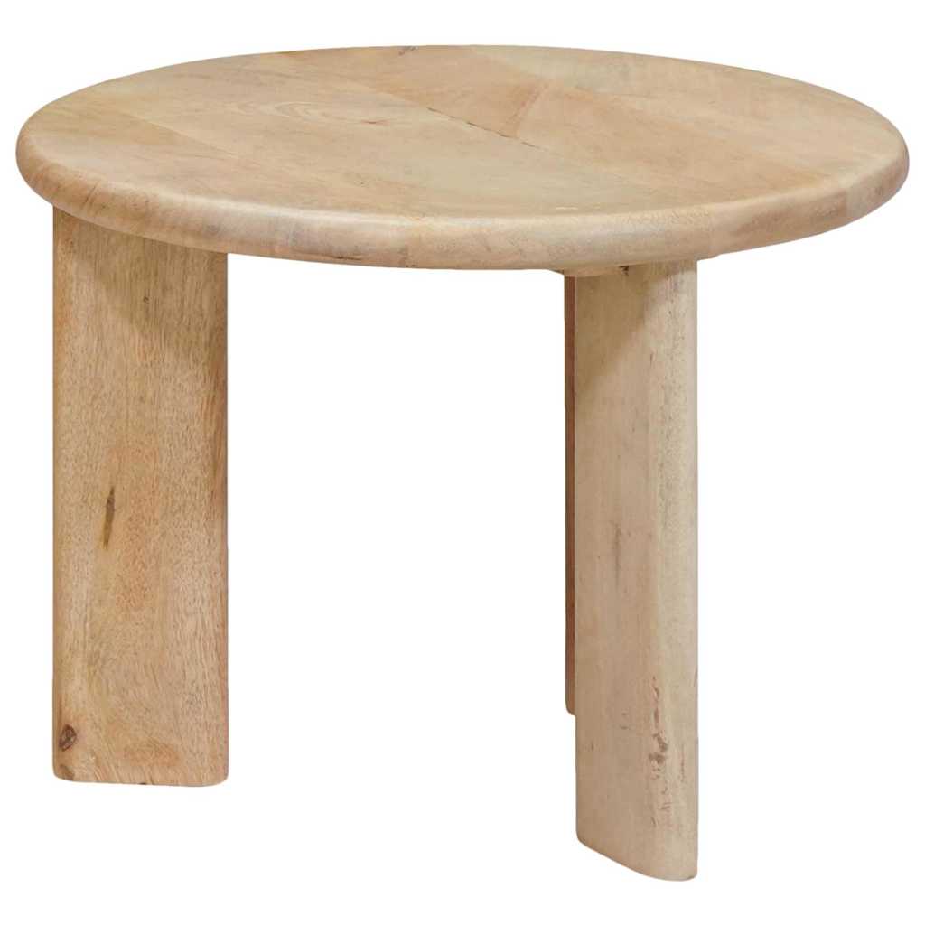 Nestende Kaffebord 3 Pcs Svart Massiv Mango Tre
