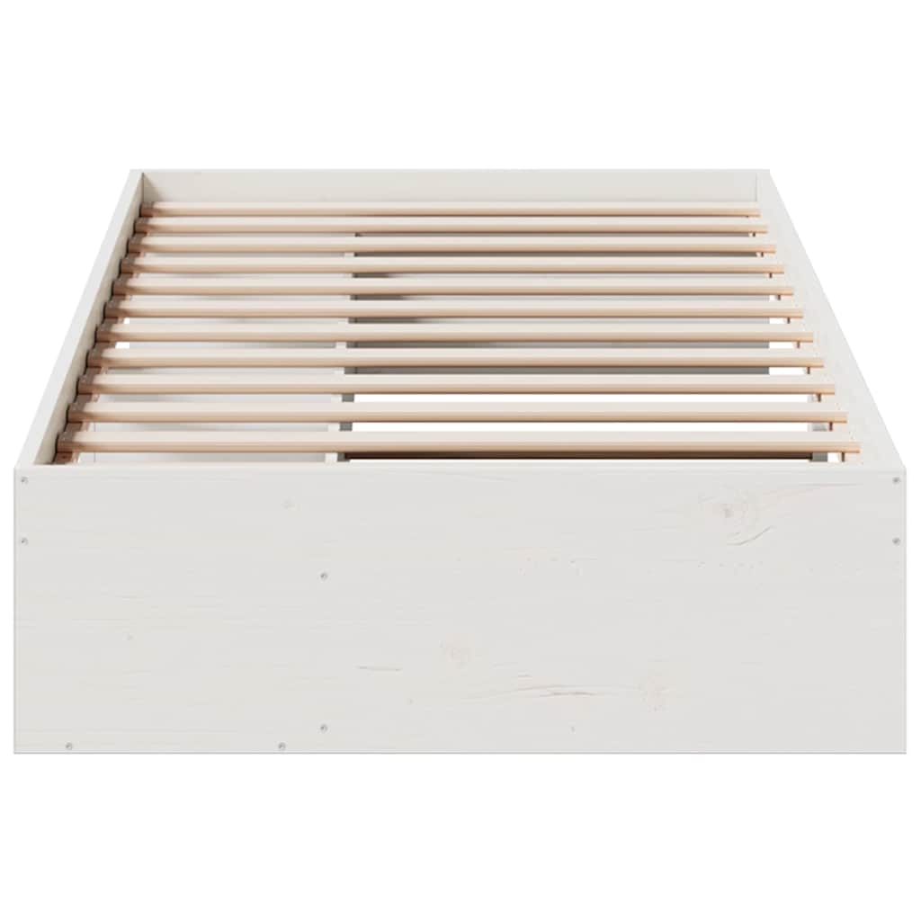 Dagseng Uten Madrass Hvit 90X190 Cm Heltre Furu