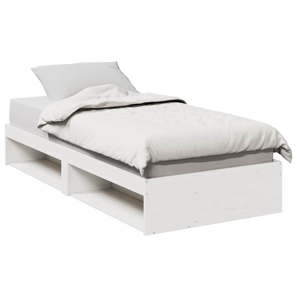 Dagseng Uten Madrass Hvit 90X190 Cm Heltre Furu