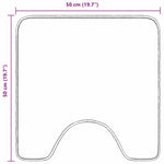 Antisklimatte Med Toalettutskjæring Blå 50 X 50 Cm Pp