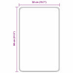 Anti-Skli Badematte Brun 50 X 80 Cm Pp