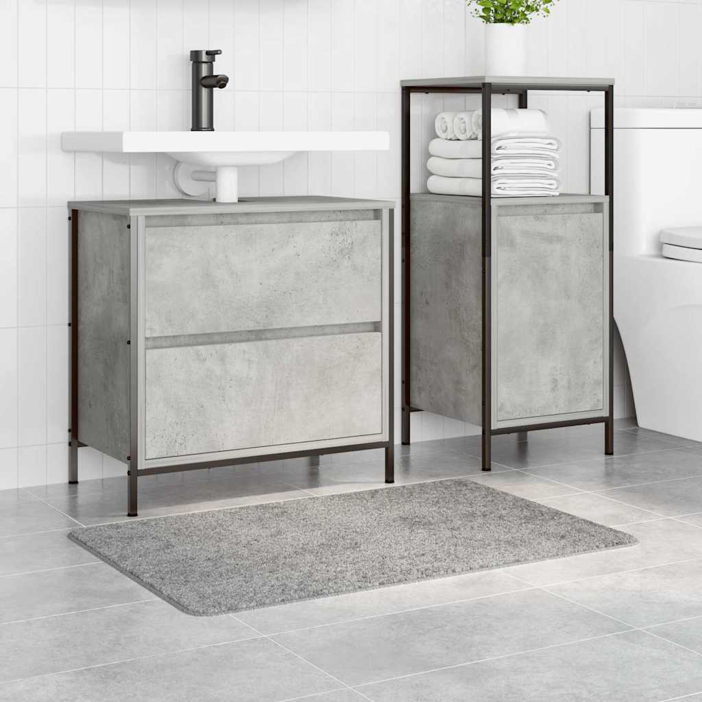 Anti-Skli Badematte Grå 60 X 90 Cm Pp