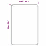 Anti-Skli Badematte Brun 60 X 90 Cm Pp