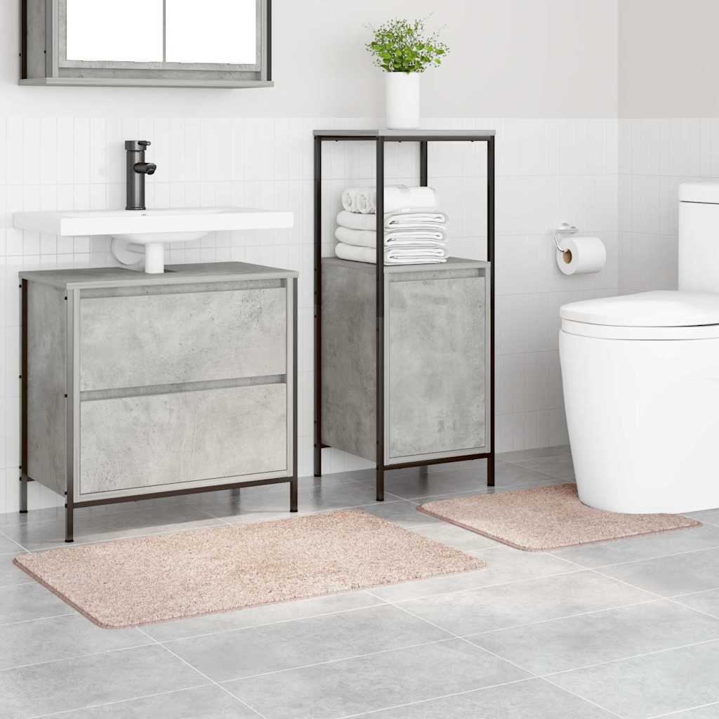 Anti-Skli Baderomsmatte Sett 2 Pcs Krem Pp