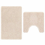 Anti-Skli Baderomsmatte Sett 2 Pcs Krem Pp