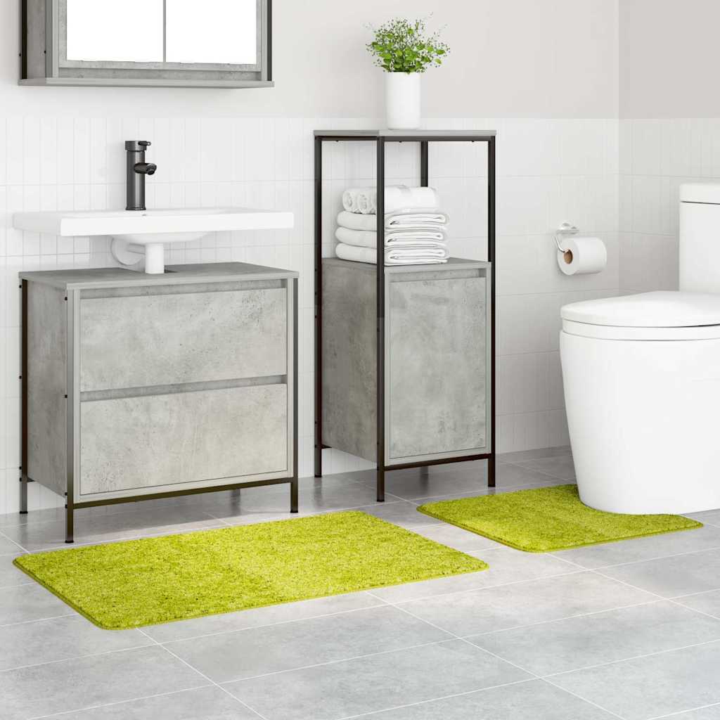 Anti-Skli Baderomsmatte Sett 2 Pcs Grønn Pp