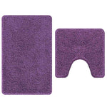 Anti-Skli Baderomsmatte Sett 2 Pcs Lilla Pp