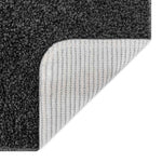 Anti-Skli Baderomsmatte Sett 3 Pcs Mørke Grå 50 X 50 Cm Pp