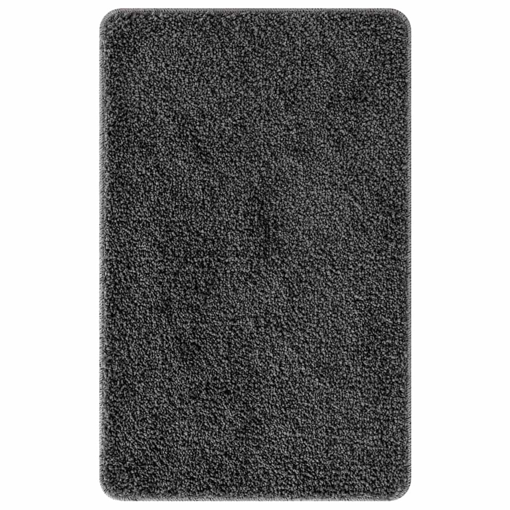 Anti-Skli Baderomsmatte Sett 3 Pcs Mørke Grå 50 X 50 Cm Pp