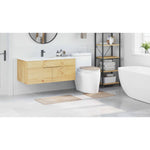 Anti-Skli Baderomsmatte Sett 3 Pcs Krem 50 X 50 Cm Pp