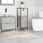 Anti-Skli Baderomsmatte Sett 3 Pcs Krem 50 X 50 Cm Pp