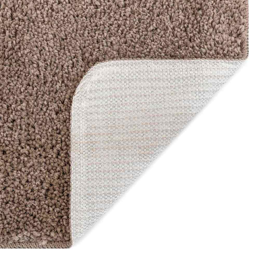 Anti-Skli Baderomsmatte Sett 3 Pcs Brun 50 X 50 Cm Pp