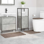 Anti-Skli Baderomsmatte Sett 3 Pcs Brun 50 X 50 Cm Pp