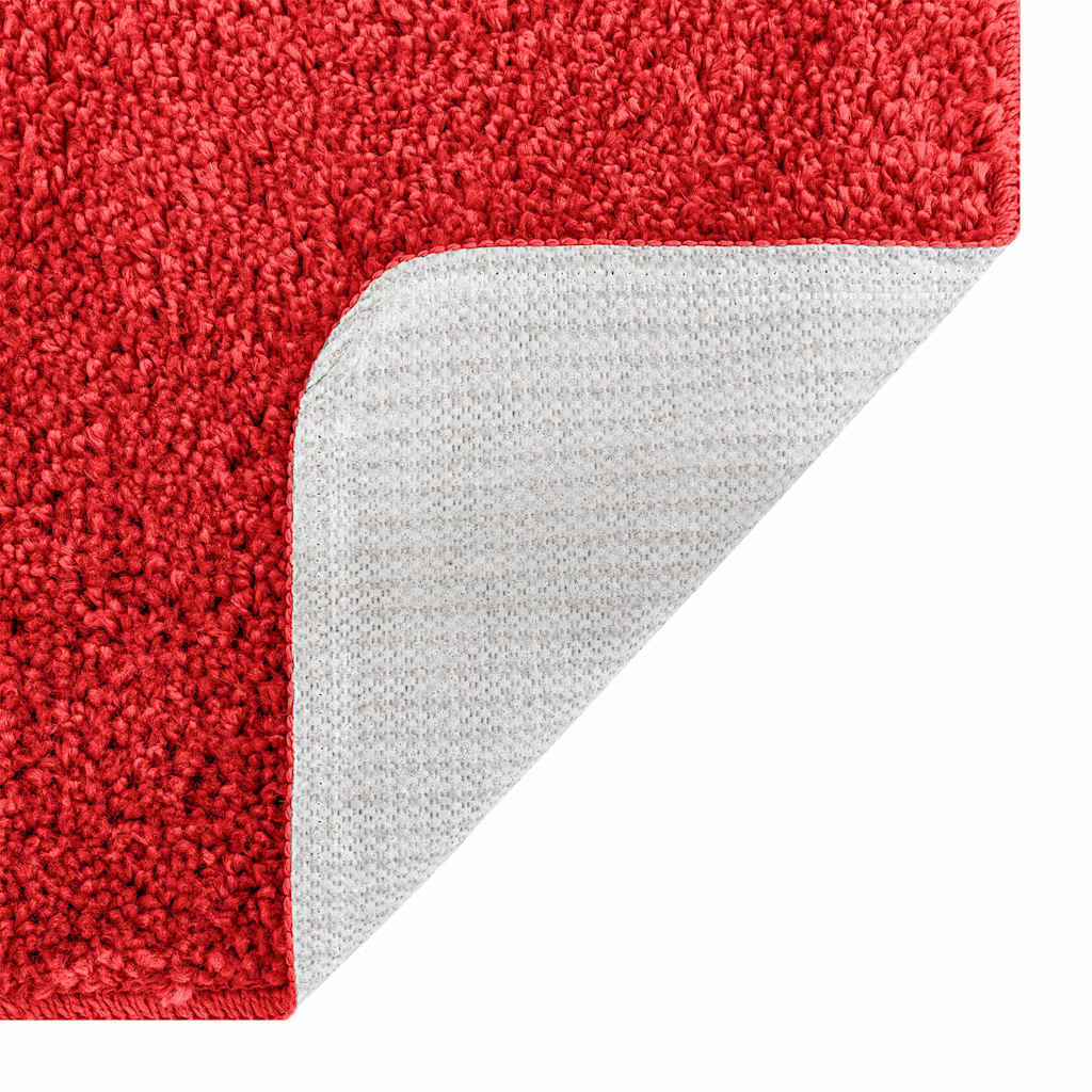 Anti-Skli Baderomsmatte Sett 3 Pcs Rød 50 X 50 Cm Pp