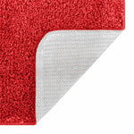 Anti-Skli Baderomsmatte Sett 3 Pcs Rød 50 X 50 Cm Pp