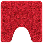 Anti-Skli Baderomsmatte Sett 3 Pcs Rød 50 X 50 Cm Pp