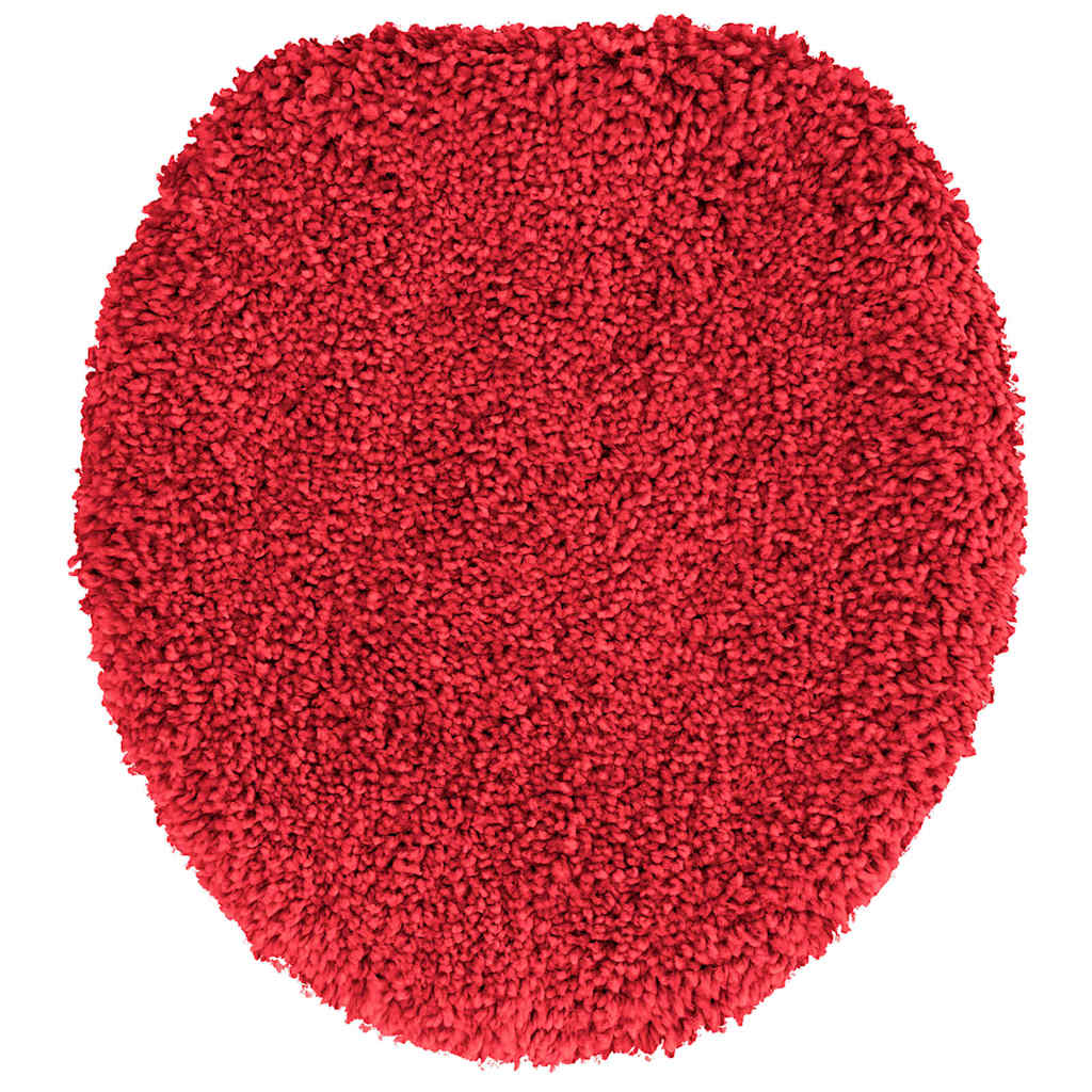 Anti-Skli Baderomsmatte Sett 3 Pcs Rød 50 X 50 Cm Pp
