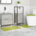 Anti-Skli Baderomsmatte Sett 3 Pcs Grønn 50 X 50 Cm Pp