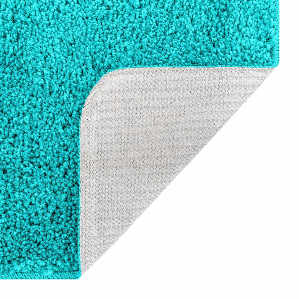 Anti-Skli Baderomsmatte Sett 3 Pcs Turkis 50 X 50 Cm Pp