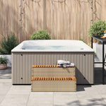 Badestamp Trinn Beige 100X50X50,5 Cm Polyrotting&Heltre Akasie