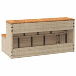 Badestamp Trinn Beige 100X50X50,5 Cm Polyrotting&Heltre Akasie