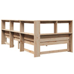 Seng Med Bokhylle Uten Madrass 100X200 Cm Heltre Furu