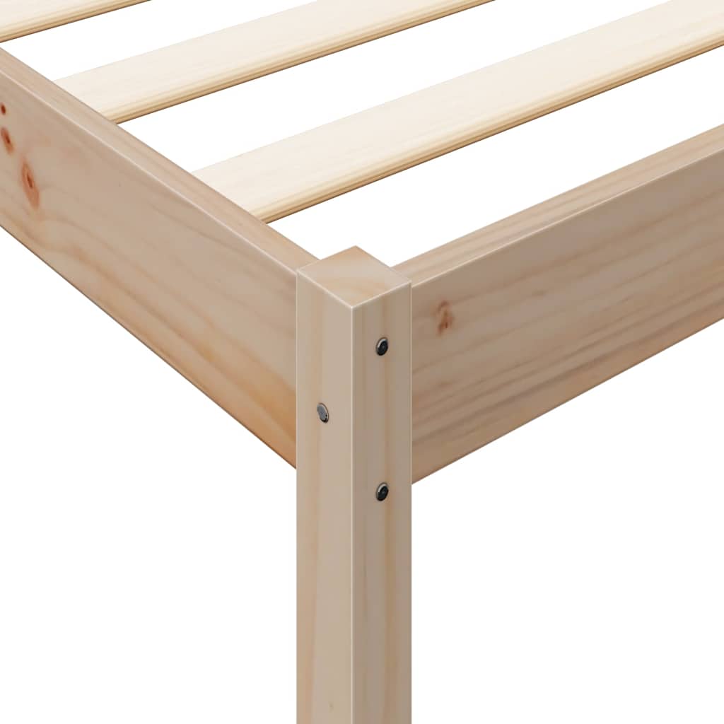 Seng Med Bokhylle Uten Madrass 100X200 Cm Heltre Furu