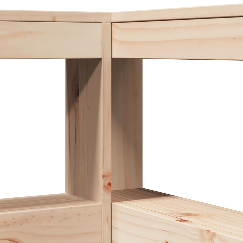 Seng Med Bokhylle Uten Madrass 140X200 Cm Heltre Furu