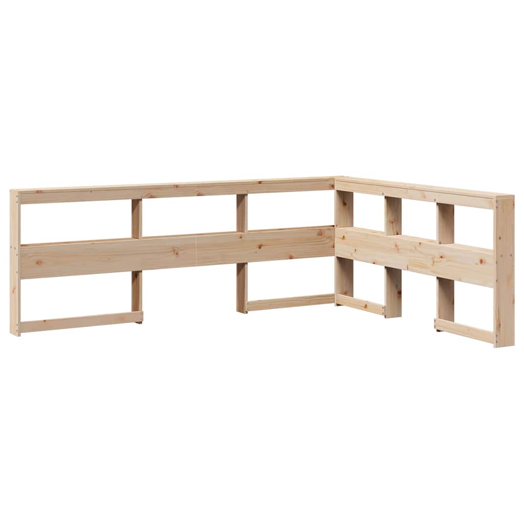 Seng Med Bokhylle Uten Madrass 140X200 Cm Heltre Furu