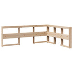 Seng Med Bokhylle Uten Madrass 140X200 Cm Heltre Furu