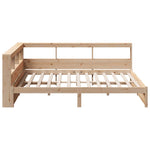 Seng Med Bokhylle Uten Madrass 140X200 Cm Heltre Furu