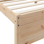 Seng Med Bokhylle Uten Madrass 140X200 Cm Heltre Furu