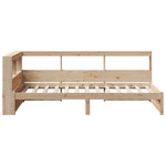 Seng Med Bokhylle Uten Madrass 100X200 Cm Heltre Furu
