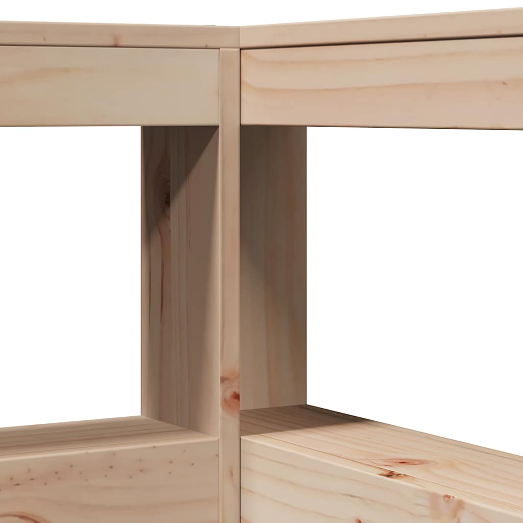 Seng Med Bokhylle Uten Madrass 100X200 Cm Heltre Furu