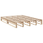 Seng Med Bokhylle Uten Madrass 140X200 Cm Heltre Furu