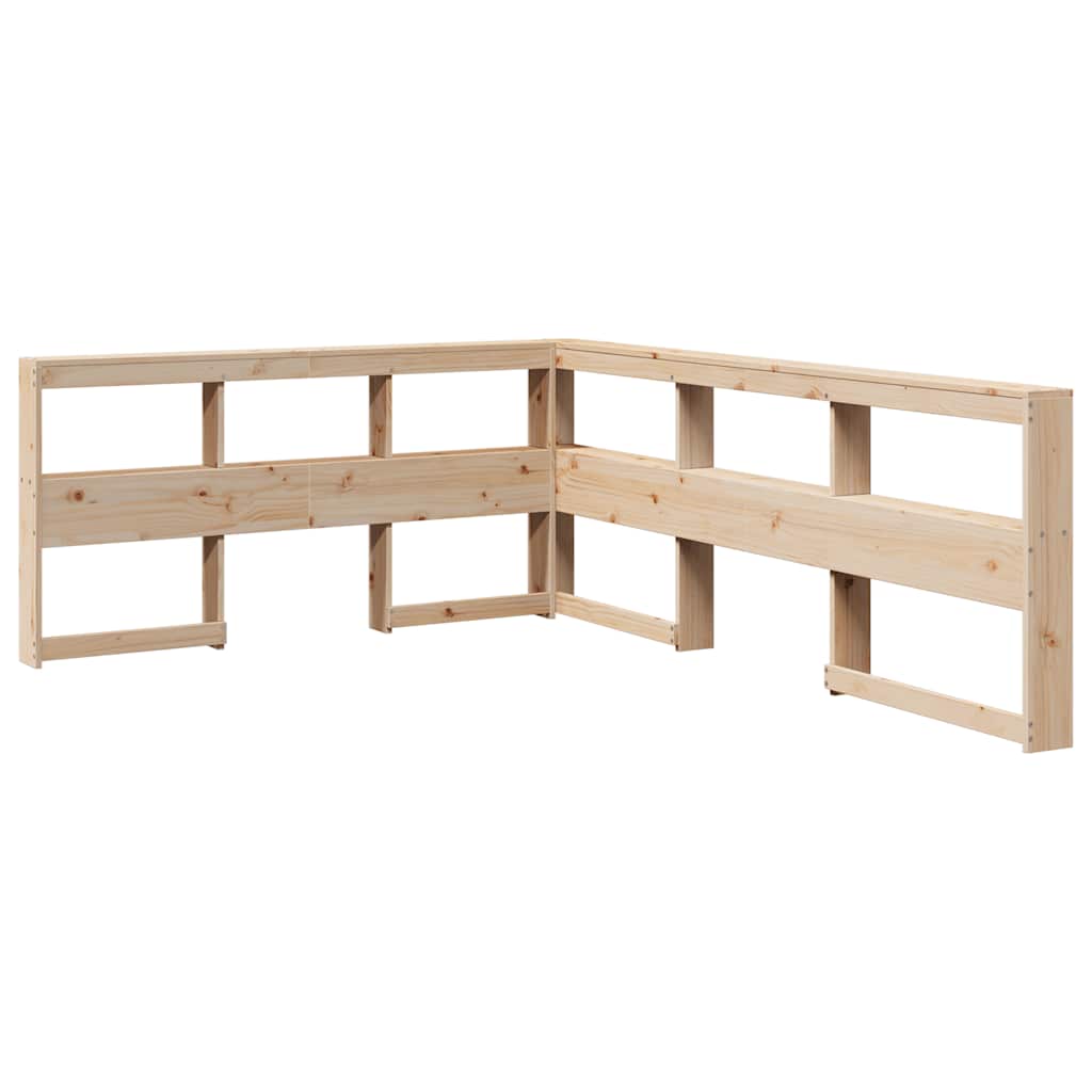 Seng Med Bokhylle Uten Madrass 140X200 Cm Heltre Furu