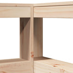 Seng Med Bokhylle Uten Madrass 140X200 Cm Heltre Furu