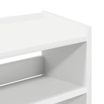 Skohylle Hvit 60X25X100 Cm Konstruert Tre