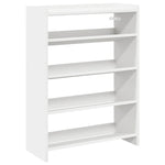Skohylle Hvit 60X25X81 Cm Konstruert Tre