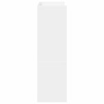 Skohylle Hvit 60X25X81 Cm Konstruert Tre