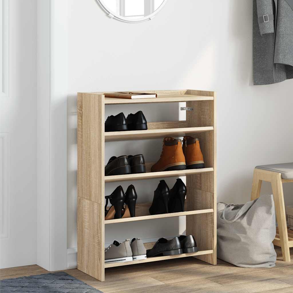 Skohylle Sonoma Eik 60X25X81 Cm Konstruert Tre