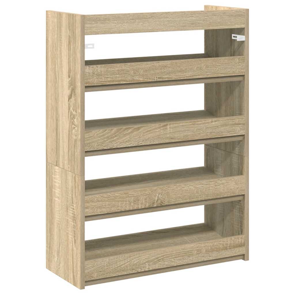Skohylle Sonoma Eik 60X25X81 Cm Konstruert Tre