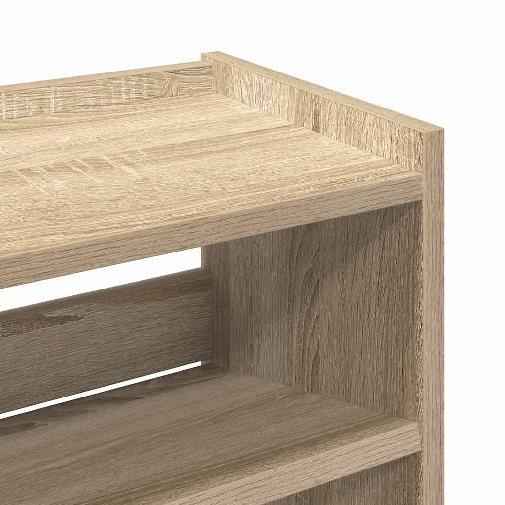 Skohylle Sonoma Eik 60X25X81 Cm Konstruert Tre