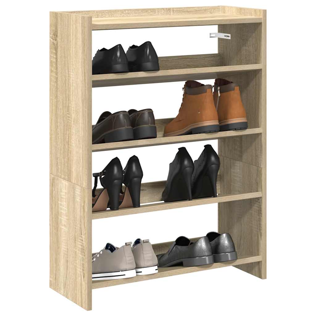 Skohylle Sonoma Eik 60X25X81 Cm Konstruert Tre